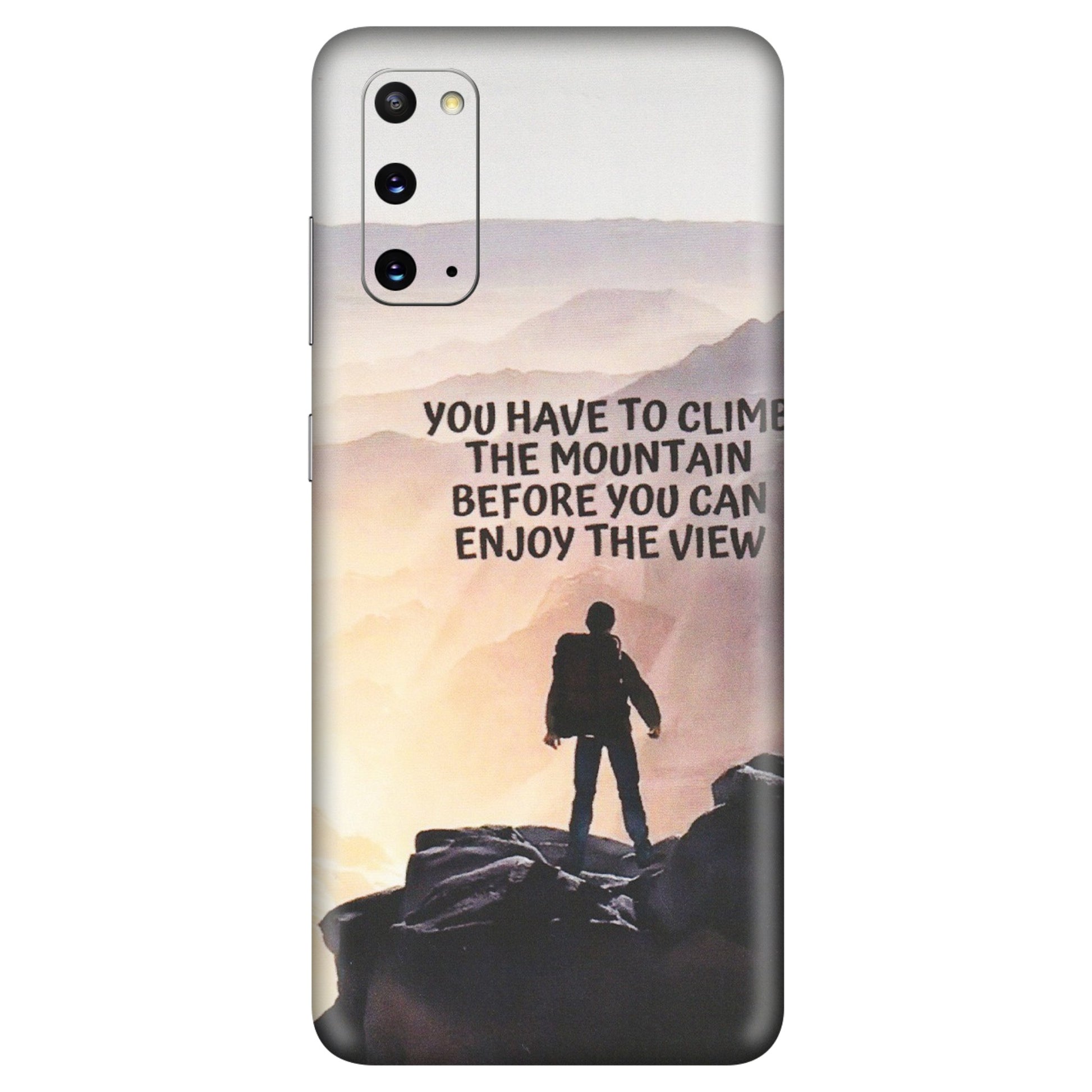 Samsung A/S Series Phone Skins (All Models) - Motivational Hiking Mountain - Matte Finish (M-28) Samsung Galaxy S20