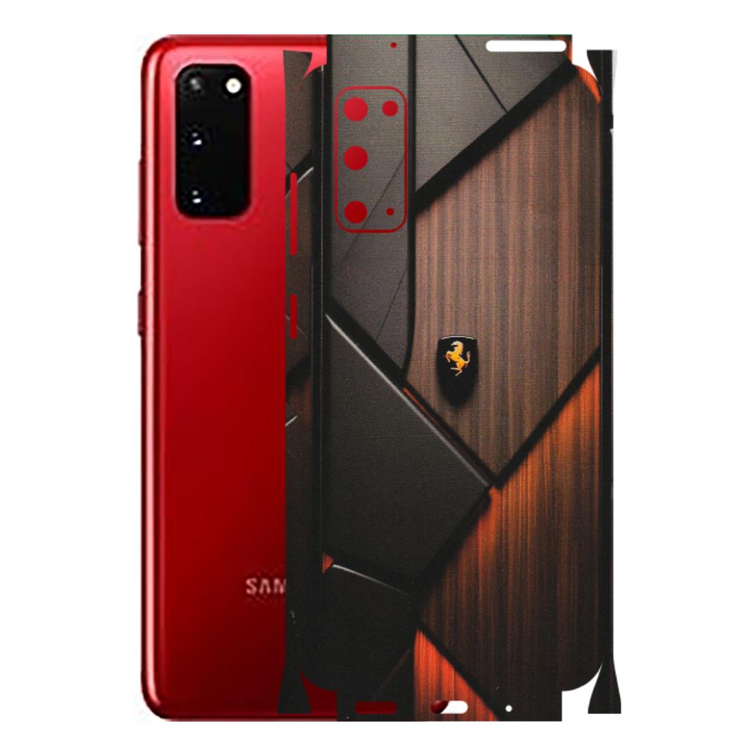 Samsung A/S Series Phone Skins (All Models) - Lambo Beauty Wood Pattern Sober - Matte Finish (M-51) Samsung Galaxy S20
