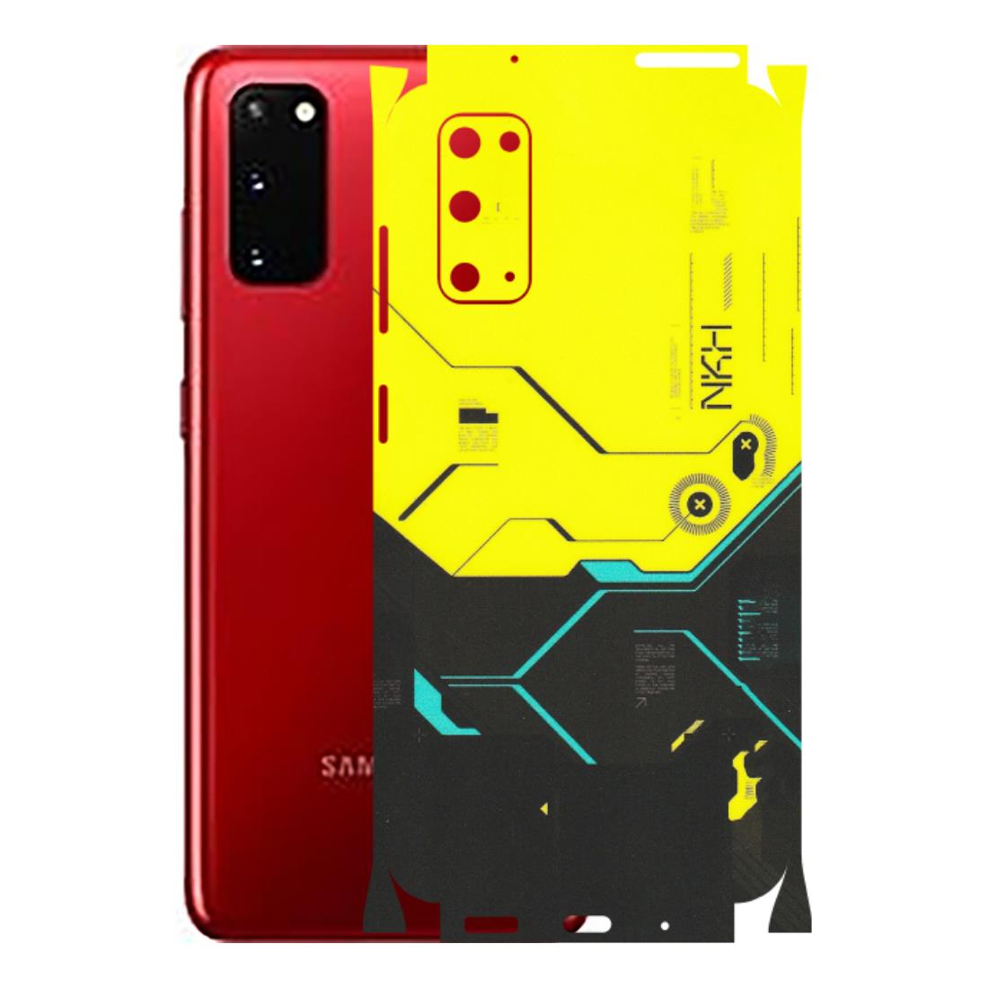 Samsung A/S Series Phone Skins (All Models) - Black Yellow Technica - Matte Finish (M-53) Samsung Galaxy S20