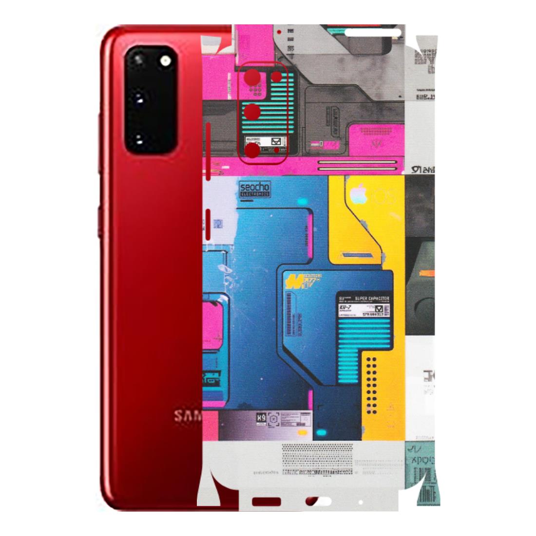 Samsung A/S Series Phone Skins (All Models) - Colourfull Motherboard Internals - Matte Finish (M-55) Samsung Galaxy S20