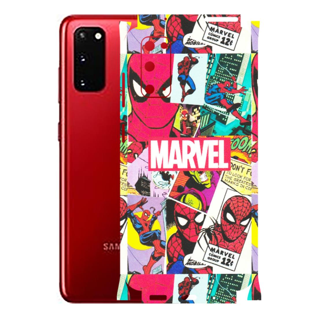 Samsung A/S Series Phone Skins (All Models) - Marvel Comic Spiderman Grafitti - Matte Finish (M-72) Samsung Galaxy S20