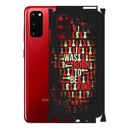 Samsung A/S Series Phone Skins (All Models) - Born To Be King - Matte Finish (M-73) Samsung Galaxy S20