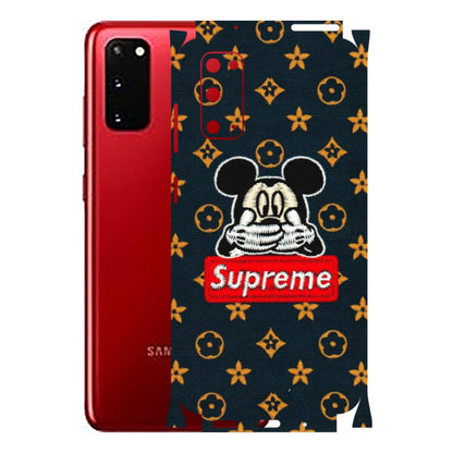 Samsung A/S Series Phone Skins (All Models) - Mickey Supreme - Matte Finish (M-83) Samsung Galaxy S20