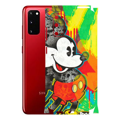 Samsung A/S Series Phone Skins (All Models) - Multiple Mickey With Colourful Texture - Matte Finish (M-84) Samsung Galaxy S20