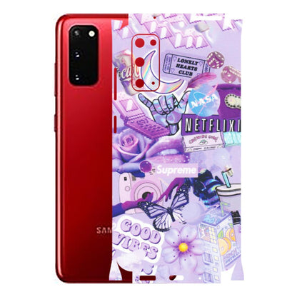 Samsung A/S Series Phone Skins (All Models) - Supreme Purple Magic - Matte Finish (M-88) Samsung Galaxy S20