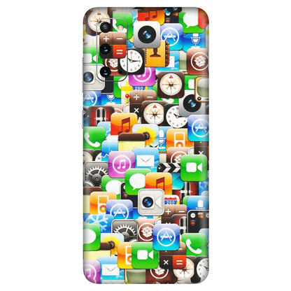 Samsung A/S Series Phone Skins (All Models) - All Apple Icons - Matte Finish (M-93) Samsung Galaxy S20