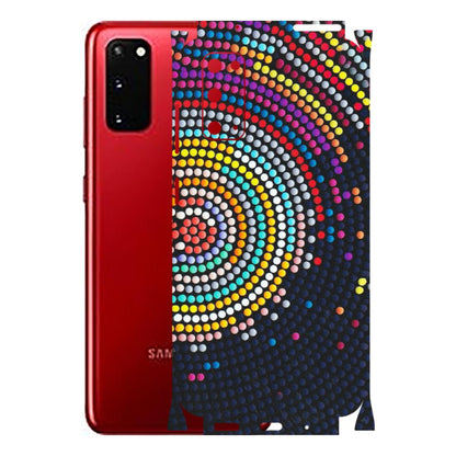 Samsung A/S Series Phone Skins (All Models) - Rainbow Dot Mandala - Matte Finish (M-97) Samsung Galaxy S20
