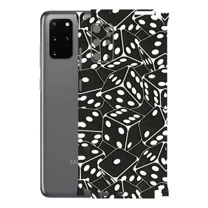 Samsung A/S Series Phone Skins (All Models) - Big Black Dices - 3D Embossed Finish (L-106) Samsung Galaxy S20 Plus
