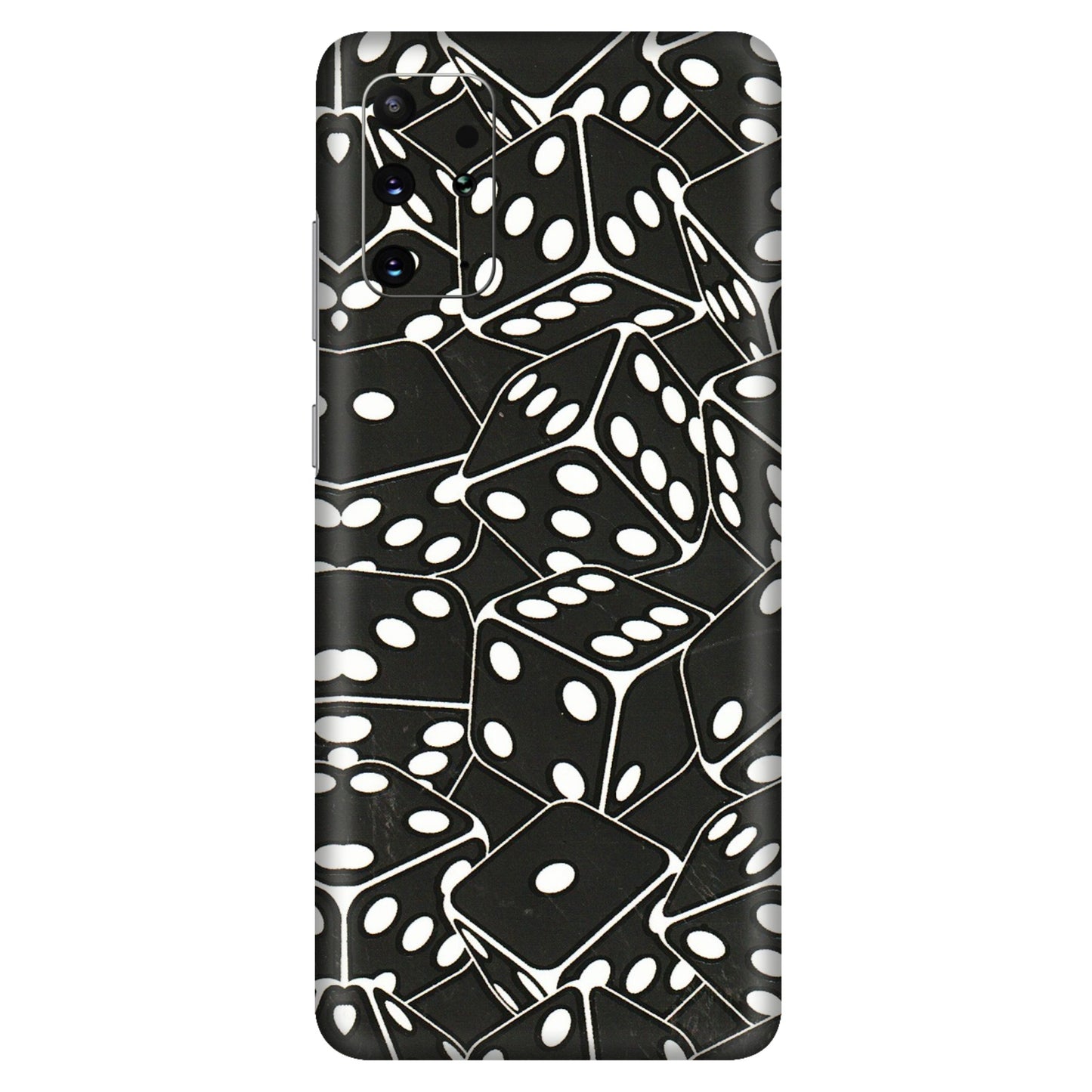 Samsung A/S Series Phone Skins (All Models) - Big Black Dices - 3D Embossed Finish (L-106) Samsung Galaxy S20 Plus