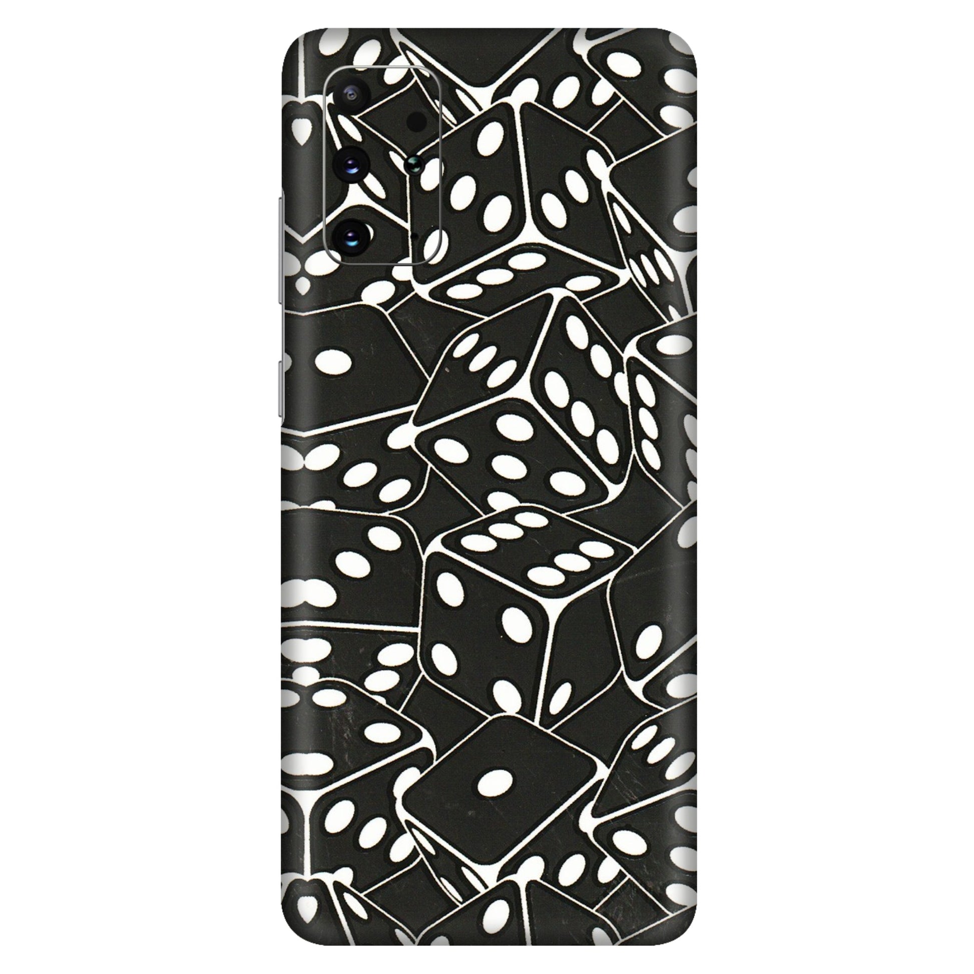 Samsung A/S Series Phone Skins (All Models) - Big Black Dices - 3D Embossed Finish (L-106) Samsung Galaxy S20 Plus