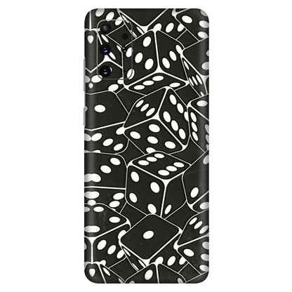 Samsung A/S Series Phone Skins (All Models) - Big Black Dices - 3D Embossed Finish (L-106) Samsung Galaxy S20 Plus