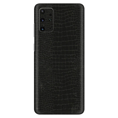 Samsung A/S Series Phone Skins (All Models) - Snake Leather Black - 3D Embossed Finish (L-107) Samsung Galaxy S20 Plus