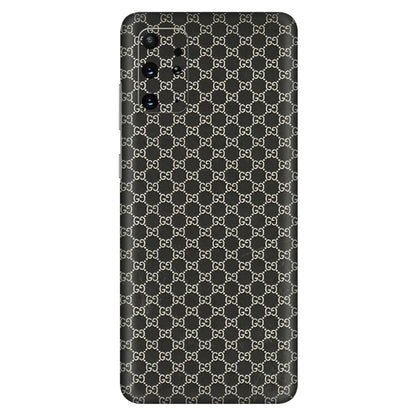 Samsung A/S Series Phone Skins (All Models) - Black G Print - 3D Embossed Finish (L-109) Samsung Galaxy S20 Plus