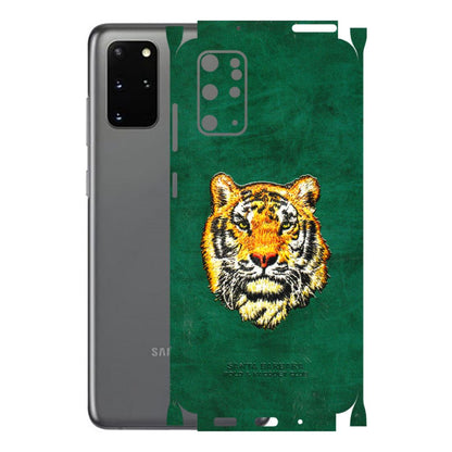 Samsung A/S Series Phone Skins (All Models) - Leather Feel Tiger - 3D Embossed Finish (L-111) Samsung Galaxy S20 Plus