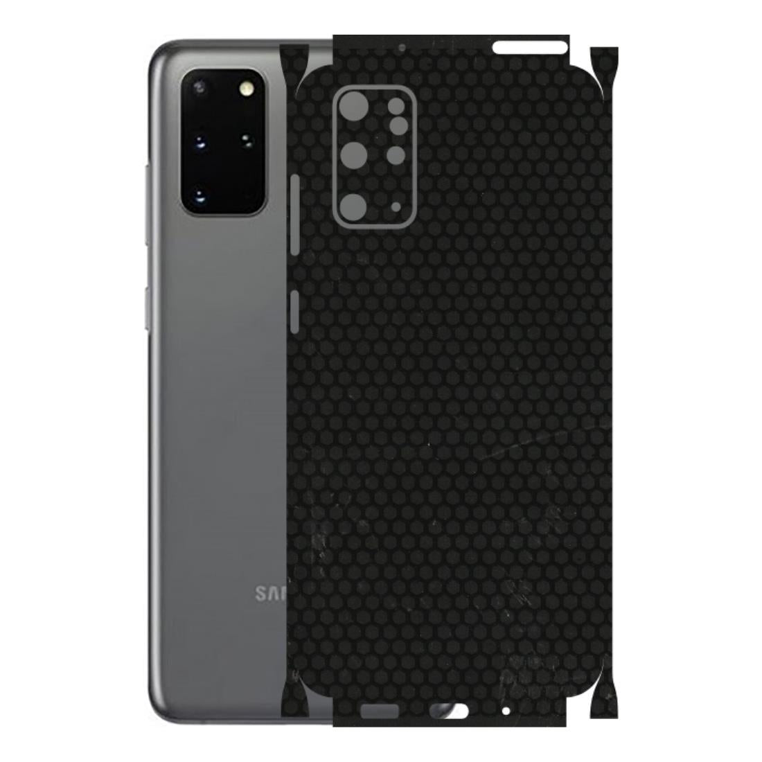Samsung A/S Series Phone Skins (All Models) - Black honeycomb - 3D Embossed Finish (L-114) Samsung Galaxy S20 Plus