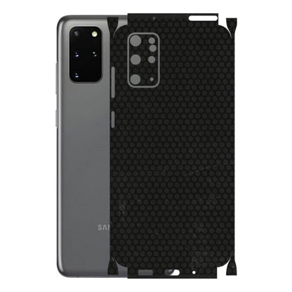 Samsung A/S Series Phone Skins (All Models) - Black honeycomb - 3D Embossed Finish (L-114) Samsung Galaxy S20 Plus