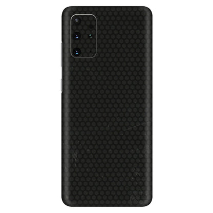 Samsung A/S Series Phone Skins (All Models) - Black honeycomb - 3D Embossed Finish (L-114) Samsung Galaxy S20 Plus