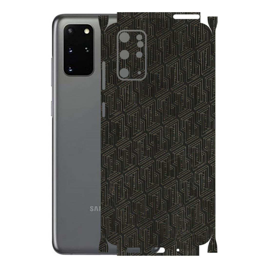 Samsung A/S Series Phone Skins (All Models) - Black Abstract Pattern - 3D Embossed Finish (L-117) Samsung Galaxy S20 Plus