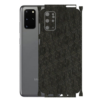 Samsung A/S Series Phone Skins (All Models) - Black Abstract Pattern - 3D Embossed Finish (L-117) Samsung Galaxy S20 Plus
