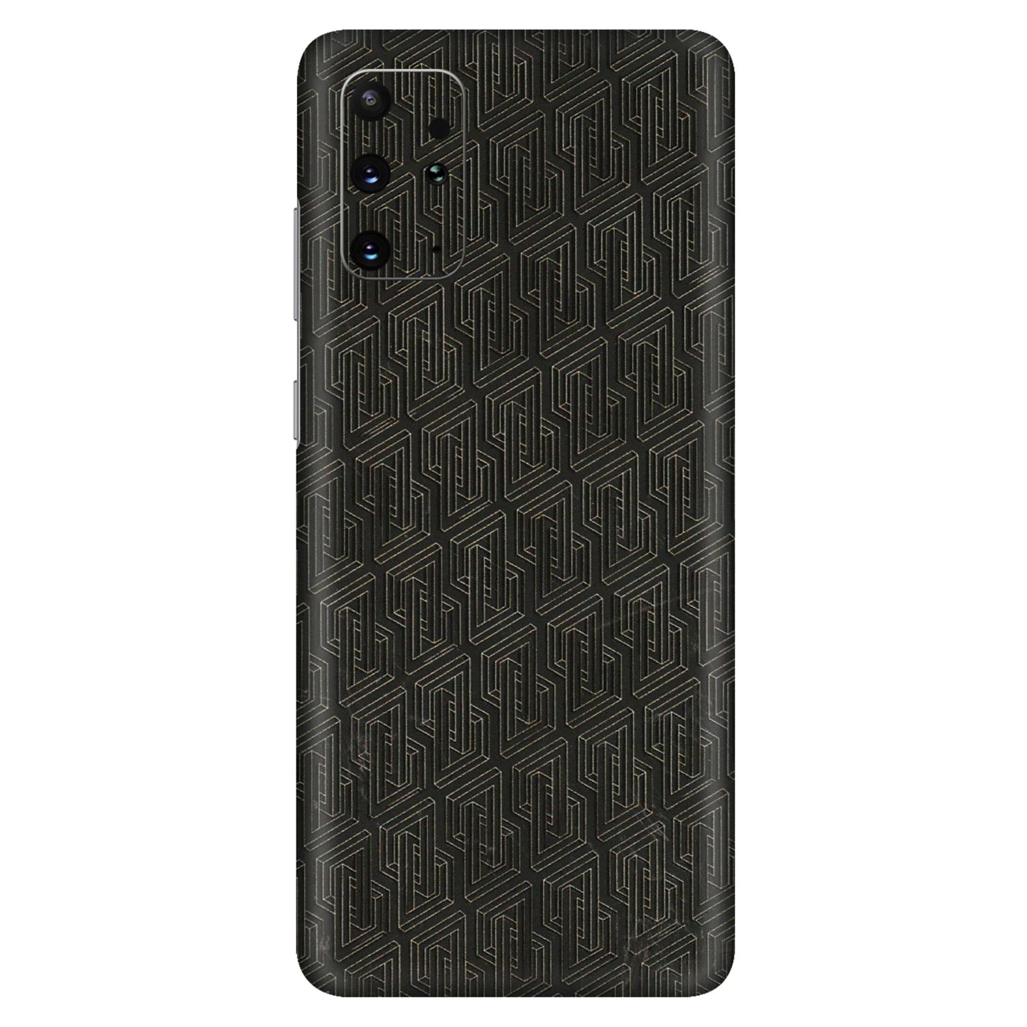 Samsung A/S Series Phone Skins (All Models) - Black Abstract Pattern - 3D Embossed Finish (L-117) Samsung Galaxy S20 Plus
