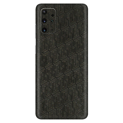 Samsung A/S Series Phone Skins (All Models) - Black Abstract Pattern - 3D Embossed Finish (L-117) Samsung Galaxy S20 Plus