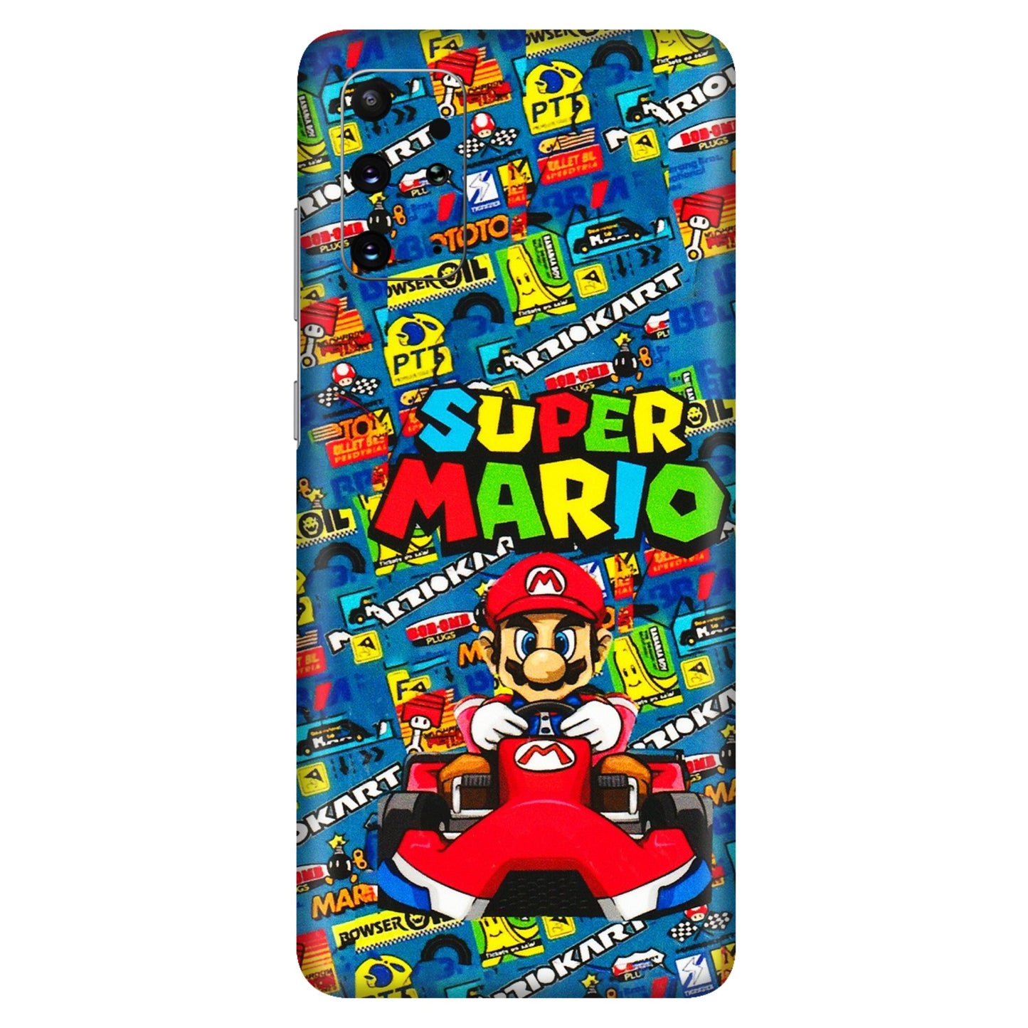 Samsung A/S Series Phone Skins (All Models) - Super Mario Kart - 3D Embossed Finish (L-140) Samsung Galaxy S20 Plus