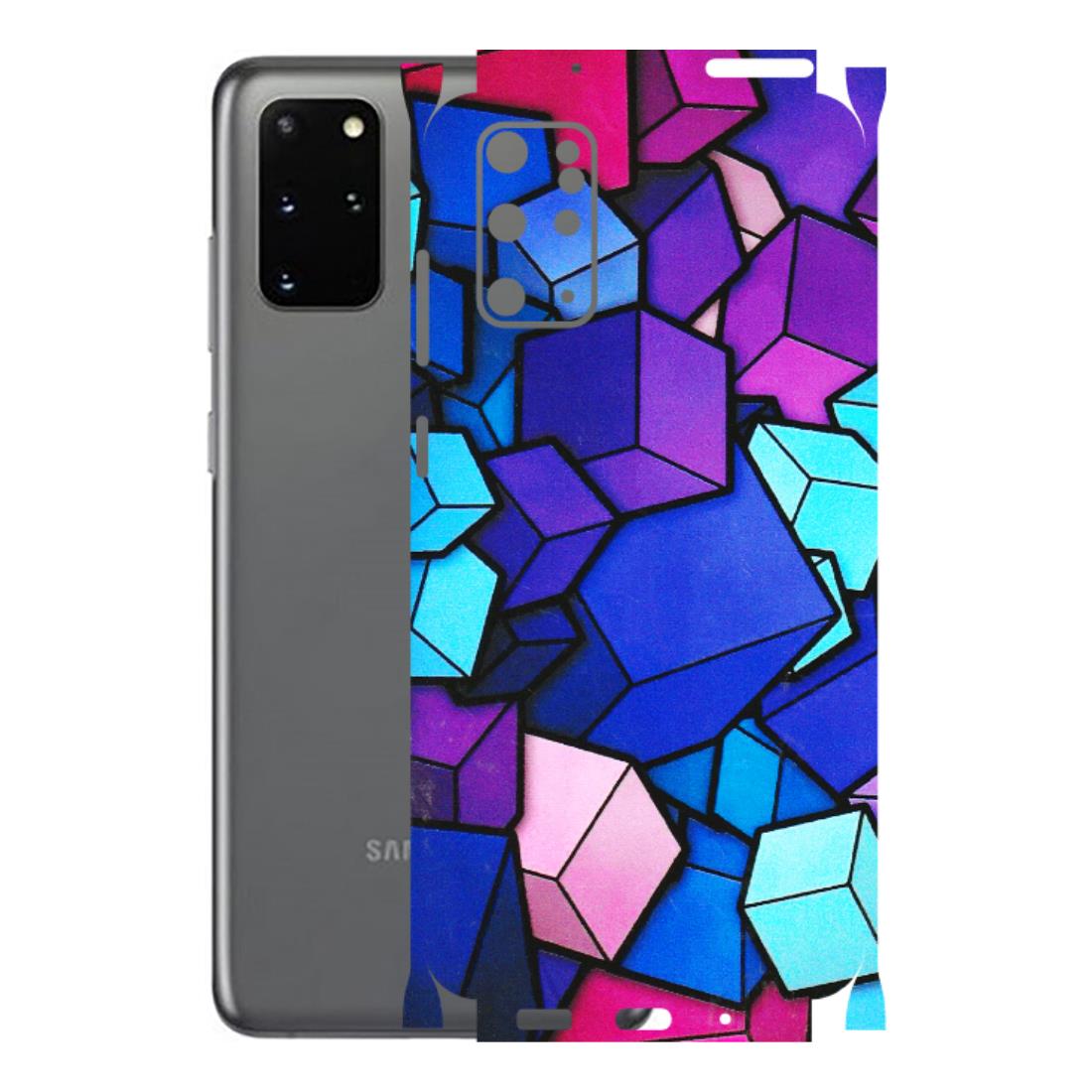 Samsung A/S Series Phone Skins (All Models) - Cube Doodle - 3D Embossed Finish (L-141) Samsung Galaxy S20 Plus