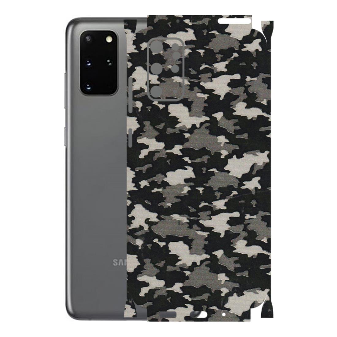 Samsung A/S Series Phone Skins (All Models) - Black/Grey Camoflaunge - 3D Embossed Finish (L-142) Samsung Galaxy S20 Plus