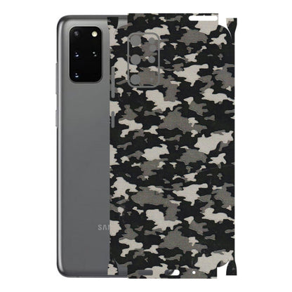 Samsung A/S Series Phone Skins (All Models) - Black/Grey Camoflaunge - 3D Embossed Finish (L-142) Samsung Galaxy S20 Plus