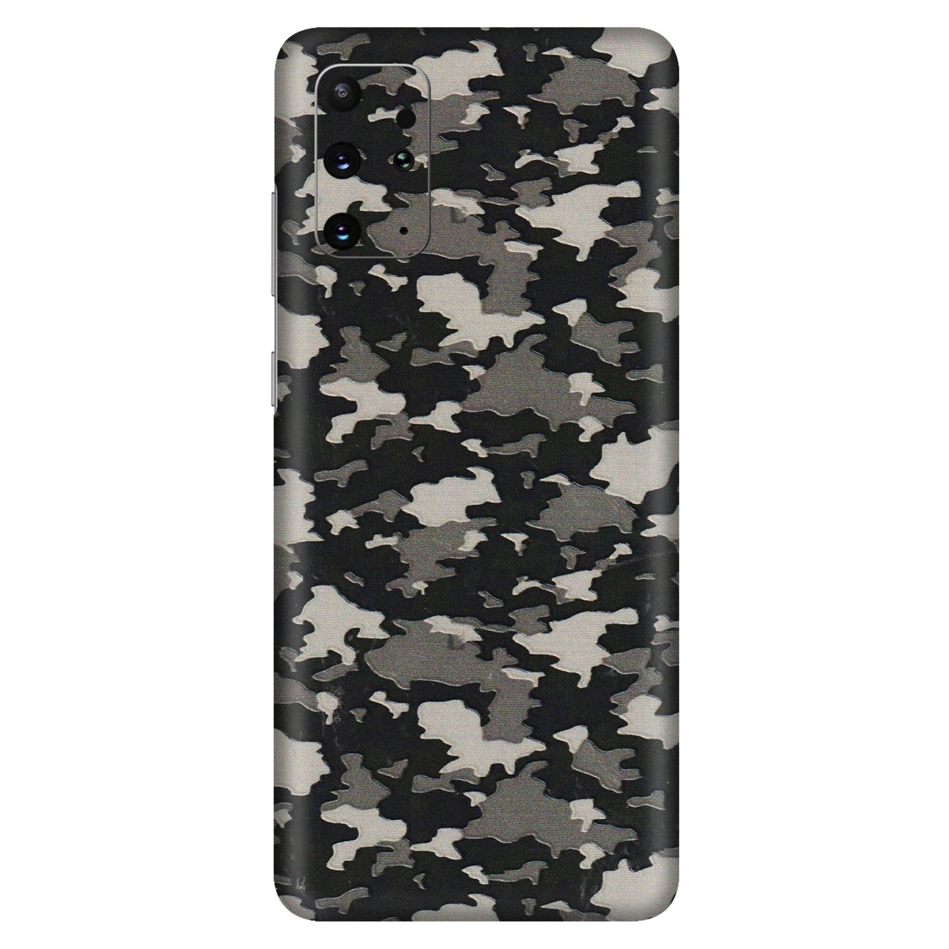 Samsung A/S Series Phone Skins (All Models) - Black/Grey Camoflaunge - 3D Embossed Finish (L-142) Samsung Galaxy S20 Plus
