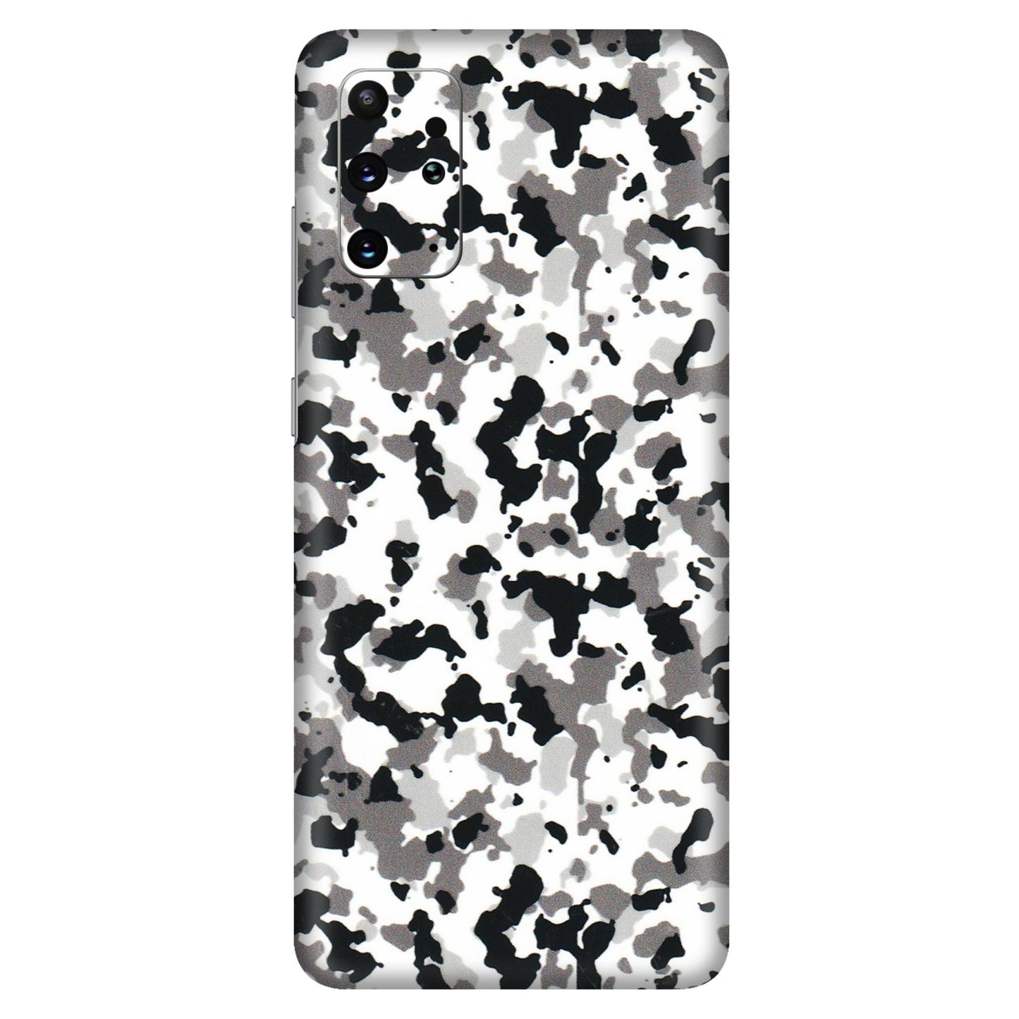 Samsung A/S Series Phone Skins (All Models) - White Black Camouflage - 3D Embossed Finish (L-18) Samsung Galaxy S20 Plus