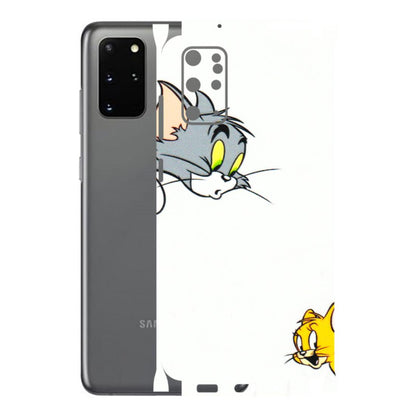 Samsung A/S Series Phone Skins (All Models) - Cute Tom And Jerry - 3D Embossed Finish (L-220) Samsung Galaxy S20 Plus