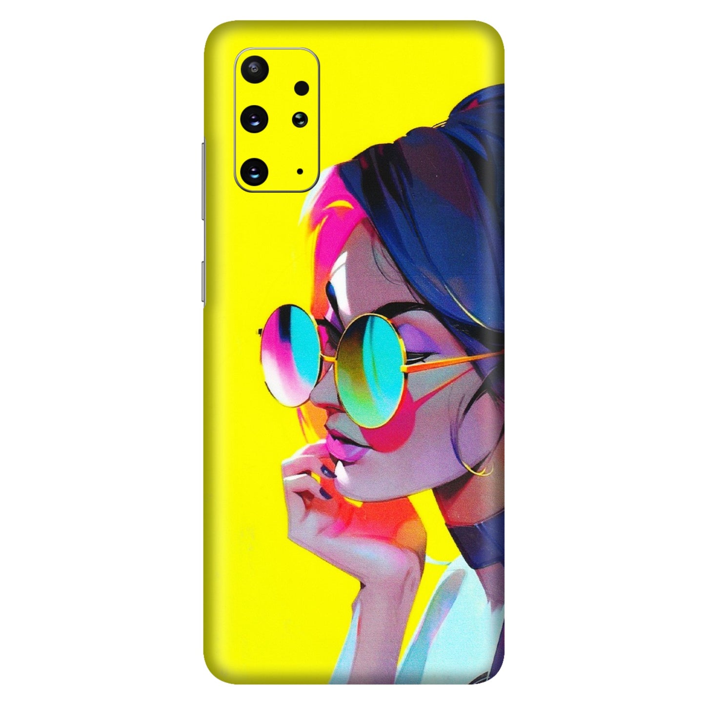 Samsung A/S Series Phone Skins (All Models) - Bold Stylish Girl - 3D Embossed Finish (L-222) Samsung Galaxy S20 Plus