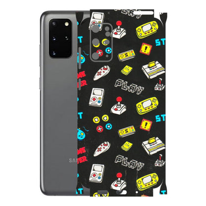 Samsung A/S Series Phone Skins (All Models) - Gaming Doodles - 3D Embossed Finish (L-224) Samsung Galaxy S20 Plus