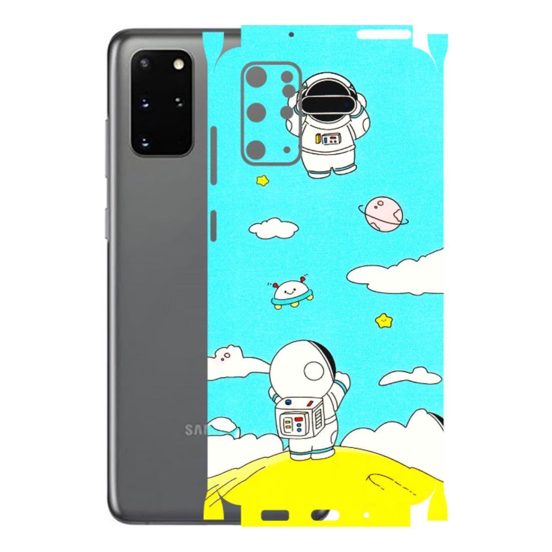 Samsung A/S Series Phone Skins (All Models) - Blue Skies Astro Float - 3D Embossed Finish (L-230) Samsung Galaxy S20 Plus