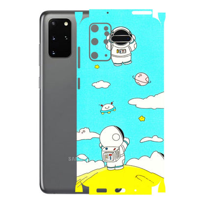 Samsung A/S Series Phone Skins (All Models) - Blue Skies Astro Float - 3D Embossed Finish (L-230) Samsung Galaxy S20 Plus