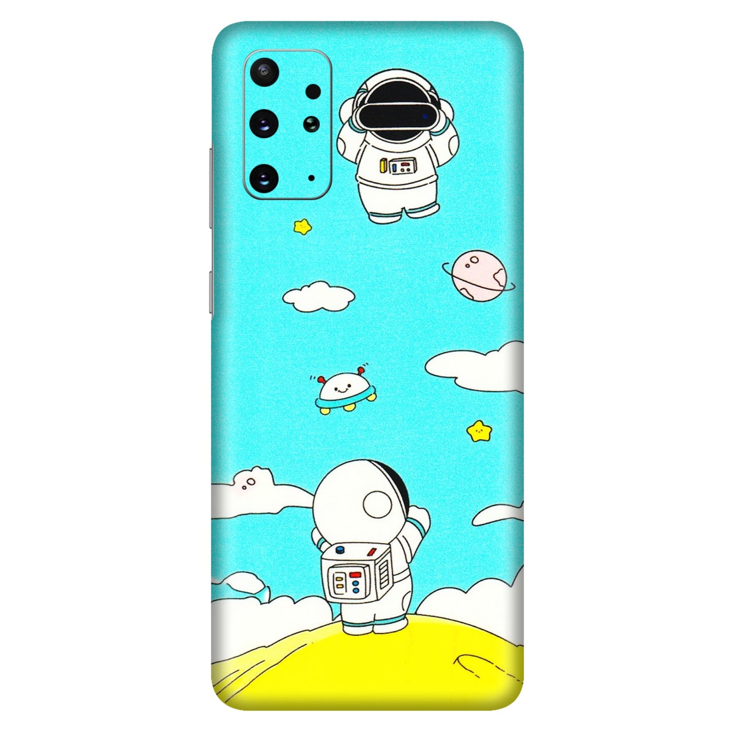 Samsung A/S Series Phone Skins (All Models) - Blue Skies Astro Float - 3D Embossed Finish (L-230) Samsung Galaxy S20 Plus
