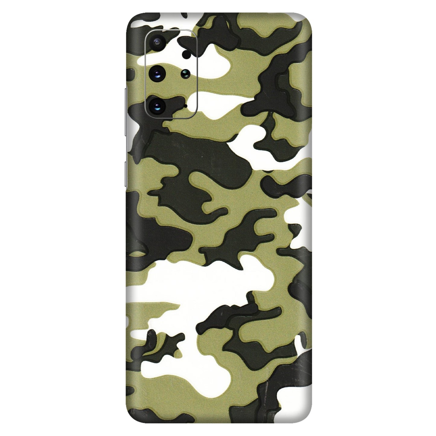Samsung A/S Series Phone Skins (All Models) - Camouflages White And Green - 3D Embossed Finish (L-243) Samsung Galaxy S20 Plus