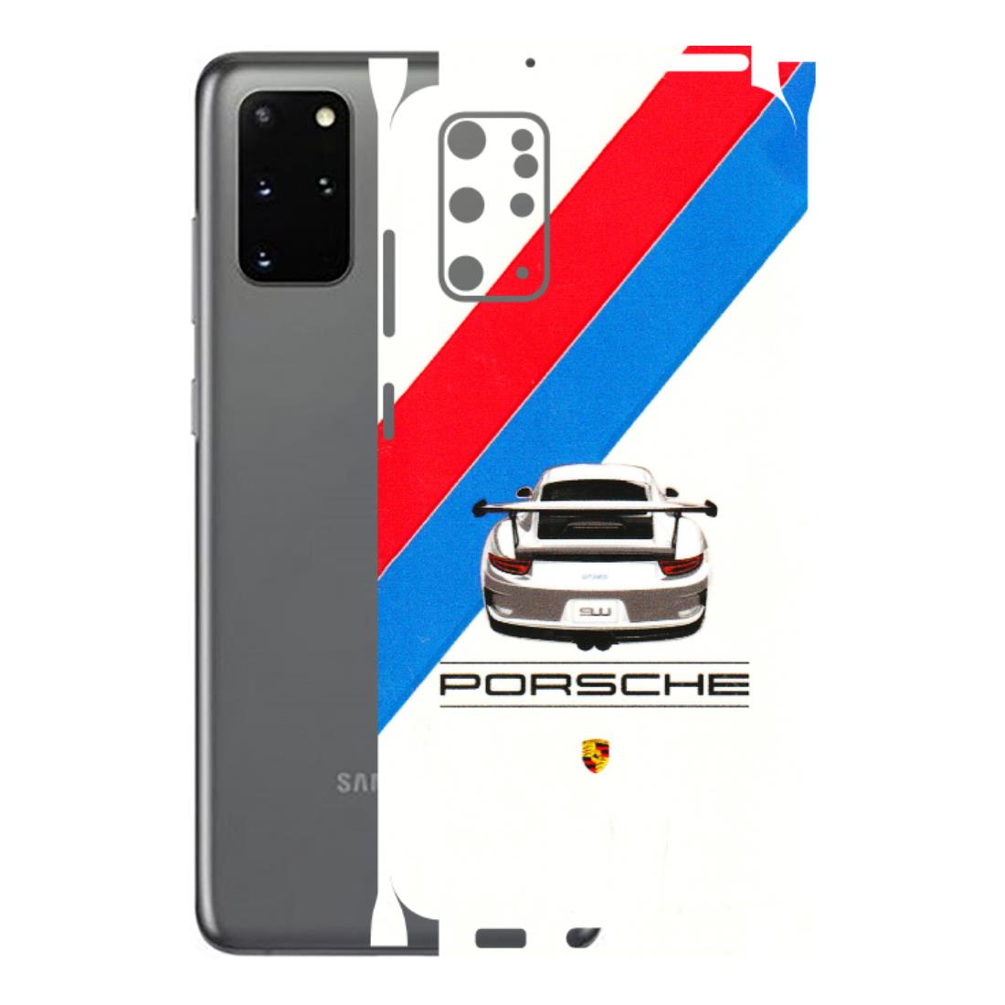 Samsung A/S Series Phone Skins (All Models) - Porche Car Sober Logo - 3D Embossed Finish (L-248) Samsung Galaxy S20 Plus