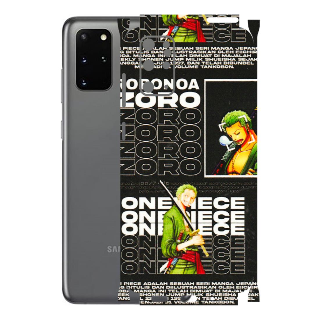 Samsung A/S Series Phone Skins (All Models) - One Piece Zoro - 3D Embossed Finish (L-250) Samsung Galaxy S20 Plus