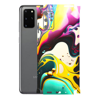 Samsung A/S Series Phone Skins (All Models) - Multicolor Abstract pattern - 3D Embossed Finish (L-254) Samsung Galaxy S20 Plus