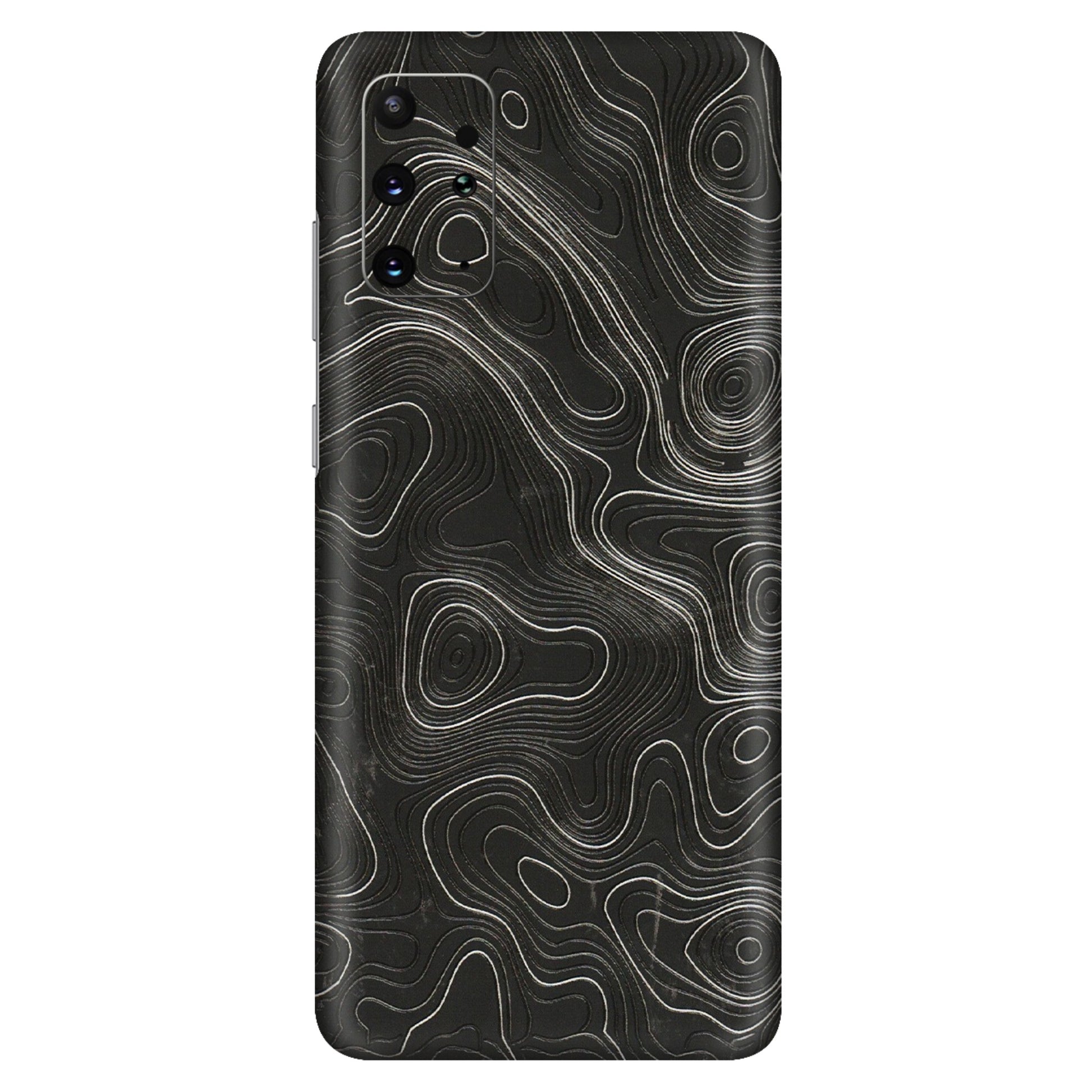 Samsung A/S Series Phone Skins (All Models) - Abstract White Line Map - 3D Embossed Finish (L-269) Samsung Galaxy S20 Plus
