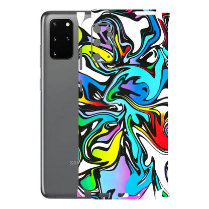 Samsung A/S Series Phone Skins (All Models) - Abstract Colour Paints - 3D Embossed Finish (L-271) Samsung Galaxy S20 Plus