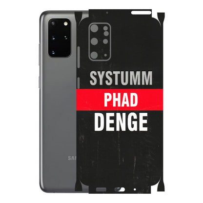 Samsung A/S Series Phone Skins (All Models) - Systumm Phad Denge - 3D Embossed Finish (L-278) Samsung Galaxy S20 Plus