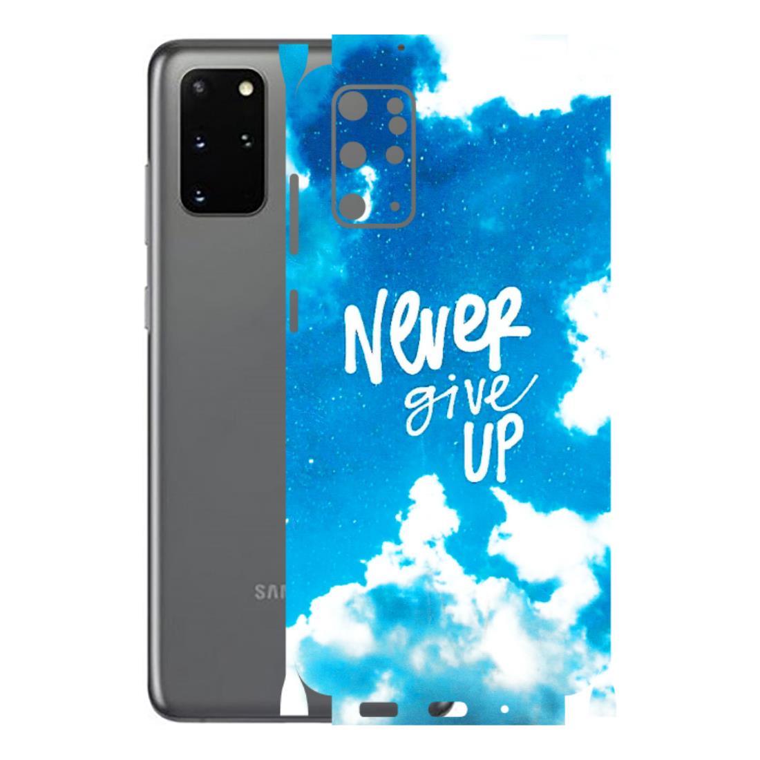 Samsung A/S Series Phone Skins (All Models) - Never Give Up - 3D Embossed Finish (L-279) Samsung Galaxy S20 Plus