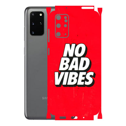 Samsung A/S Series Phone Skins (All Models) - No Bad Vibes - 3D Embossed Finish (L-280) Samsung Galaxy S20 Plus