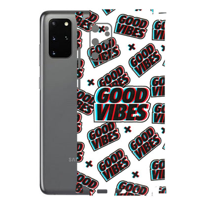 Samsung A/S Series Phone Skins (All Models) - Good Vibes - 3D Embossed Finish (L-282) Samsung Galaxy S20 Plus