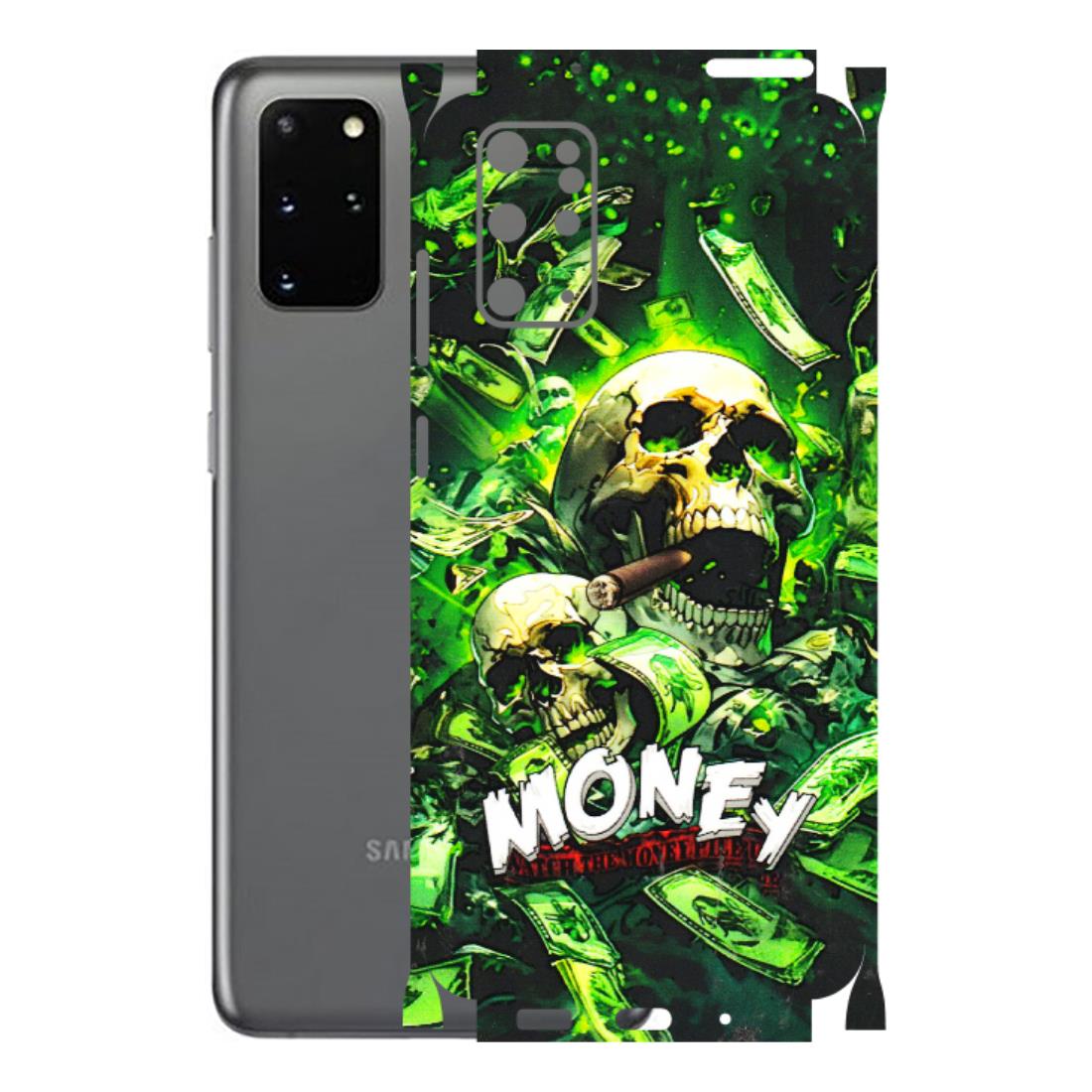 Samsung A/S Series Phone Skins (All Models) - Skull Money - 3D Embossed Finish (L-303) Samsung Galaxy S20 Plus