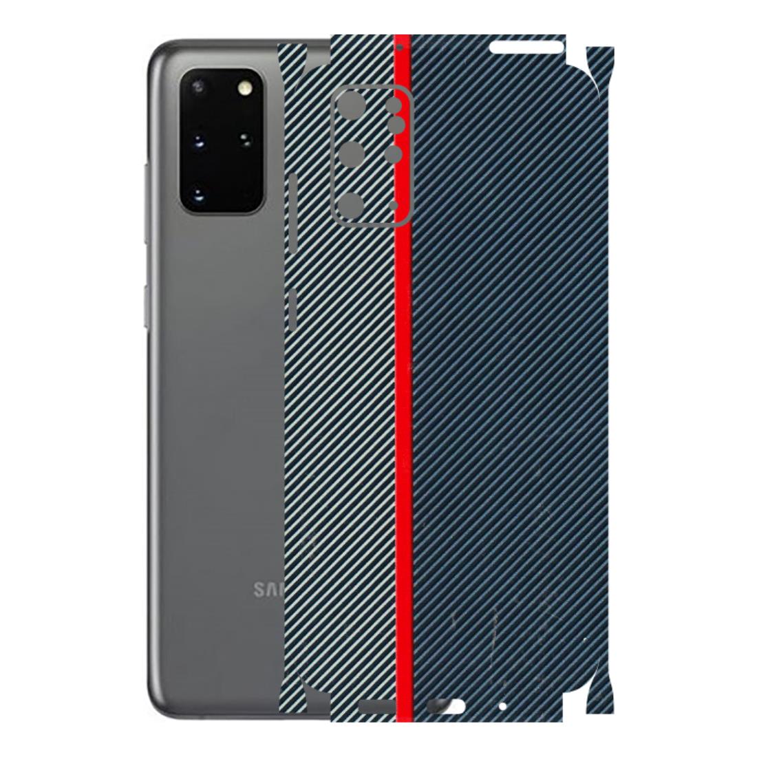 Samsung A/S Series Phone Skins (All Models) - Blue Sober Lines - 3D Embossed Finish (L-305) Samsung Galaxy S20 Plus