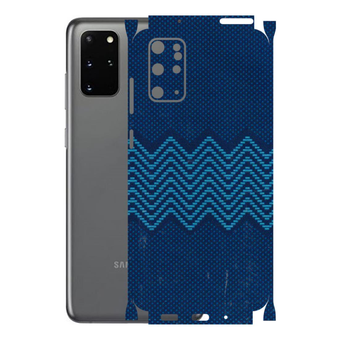 Samsung A/S Series Phone Skins (All Models) - Blue Sober Waves - 3D Embossed Finish (L-306) Samsung Galaxy S20 Plus